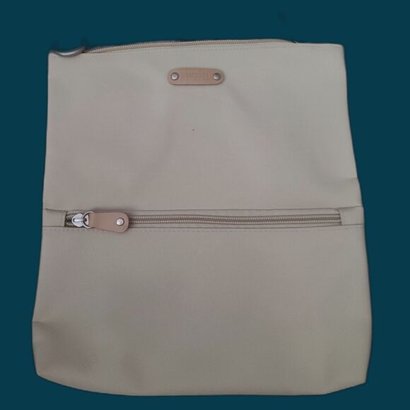 MaggiB Vintage Light Tan‎ Folding Clutch Hobo Purse-Missing Strap:( - Picture 1 of 7